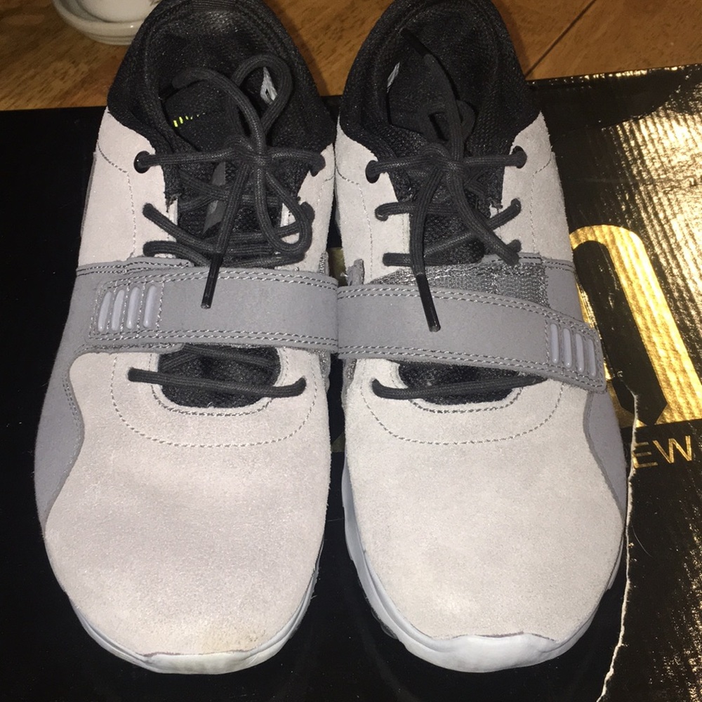 Gray suede Nike’s